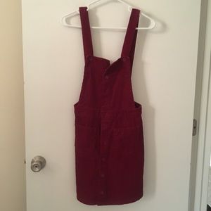 Dark red corduroy jumper